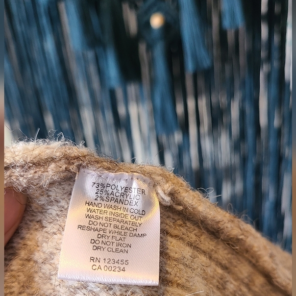 Long Sleeve Camo-Print Sweater Dress - Picture 7 of 7